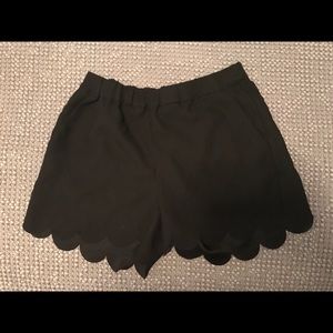 Black flowy shorts